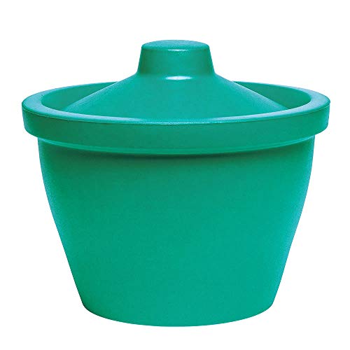 Large Ice Bucket with Lid (Green) - 4 L Freezer Ice Bucket - Stackable, Lightweight, Leak-Proof Ice Holder - Ice Bucket Insulated w/EVA Material for Dry Ice, Liquid Nitrogen, & Chemical Solvents