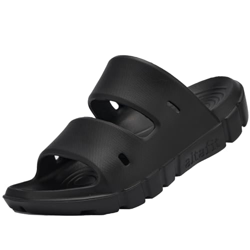 Unisex Recovery Slides: Orthopedic Comfort, APMA Accepted, Enhanced Arch Support for Plantar Fasciitis Relief, Lightweight & Non-Slip Sole, Indoor and WFH