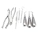 8 PCS BASIC DENTAL EXTRACTING EXTRACTION FORCEPS ELEVATORS SET KIT