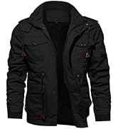 [KEFITEVD] ミリタリージャケット ファッション 作業服 メンズ 防寒ブルゾン かっこいい 裏ボア 上着 おしゃれ フィールドジャケット 厚 Amazon | [KEFITEVD] ワークジャケット メンズ ジャンパー 裏ボア 作業