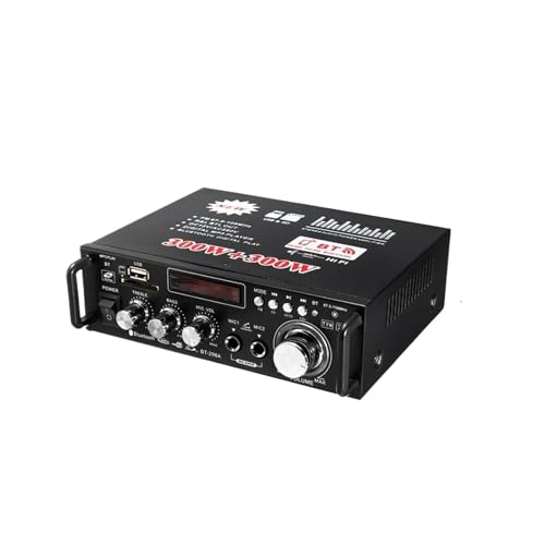 600 ���b�g Bluetooth �A���v USB HiFi �X�e���I�f�W�^���z�[���J�[�����R���t�� USB SD FM �}�C�N�J�[�z�[���V�A�^�[ | Delivers stereo power for passive speakers with Blue