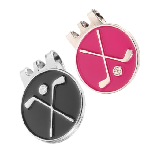2pcs Magnetic Golf Hat Clip Marker with Detachable Zinc Alloy Holder