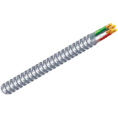 Southwire 68580055 250 ft 12/2 solid CU MC Lite Cable, Aluminum by Southwire - Image 3