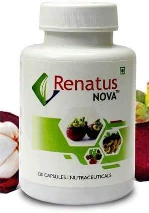 Herbal Suplementos Cápsulas Renatus Nova, Grado Estándar Super Grado Alimenticio, Tamaño del embalaje 120 Caps