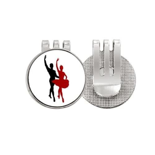 Marqueur de balle de golf clip magnétique accessoire de green motif danse