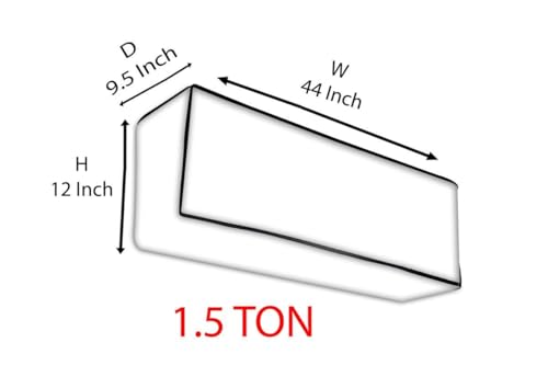 Image of Polyester Fabric AC Cover � Durable Air Conditioner Protective Cover for Indoor and Outdoor Units