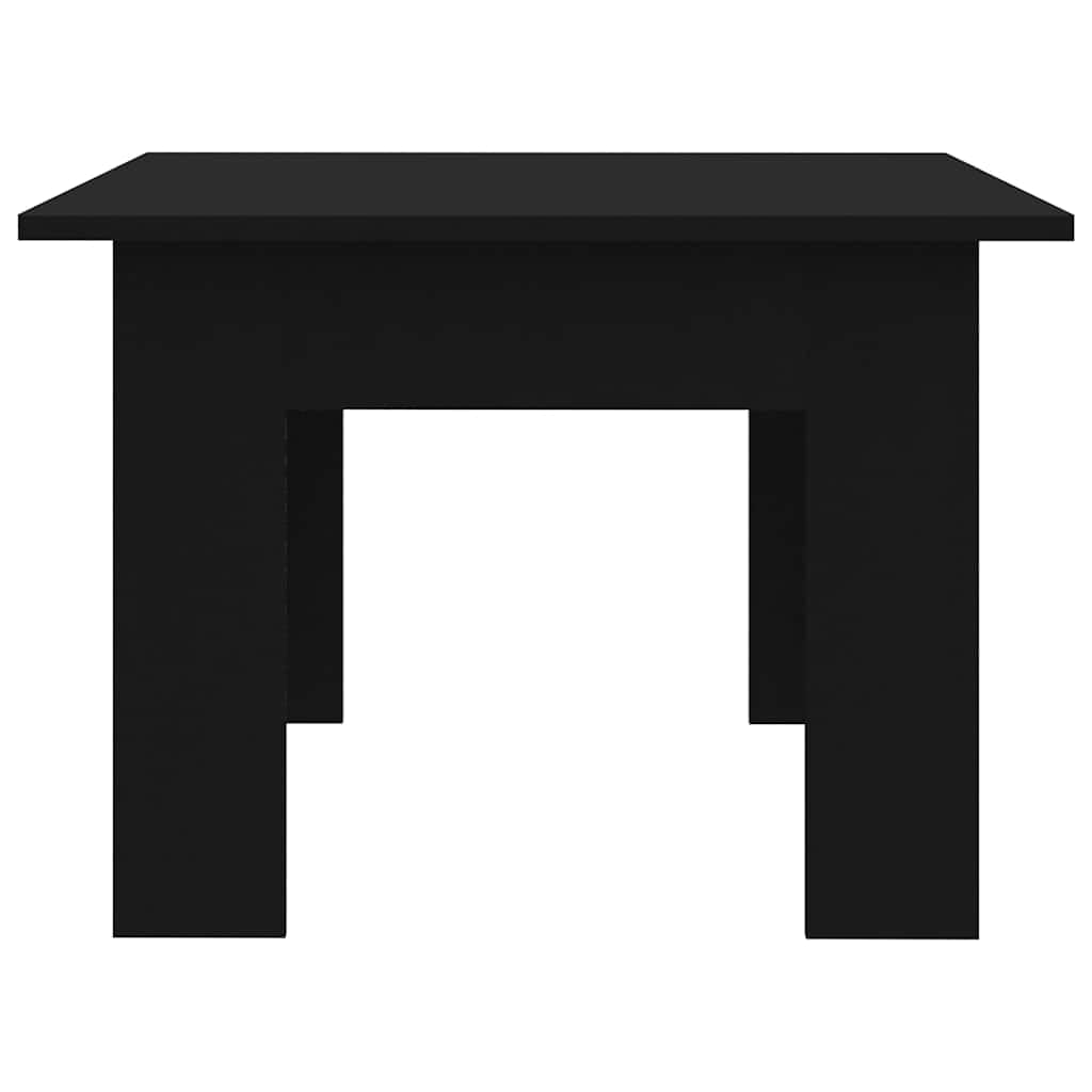 vidaXL Mesa de Centro Mesita Lateral Sofá para Teléfono Té Café Decoración Salón Oficina Sala Estante de Almacenamiento de Madera Contrachapada Negro