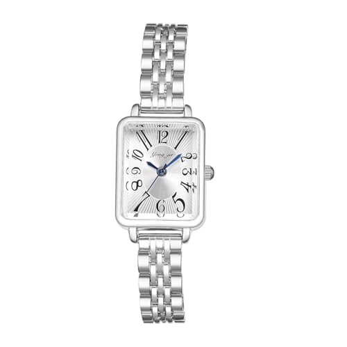 Montre rectangulaire femme élégante au quotidien avec son bracelet en alliage amovible