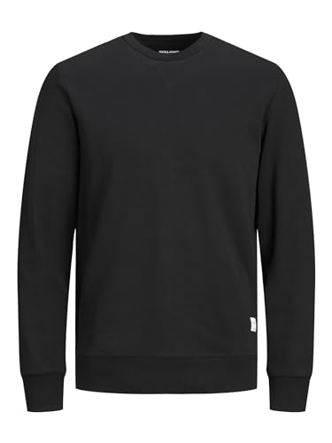 Jack & Jones Jjebasic Sweat Crew Neck Noos Sudadera, Negro, L Hombre
