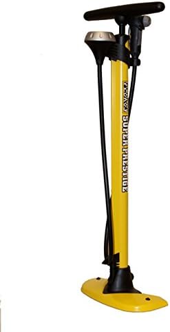 Pedro's Unisex Adult Super Prestige Floor Pump - Yellow/Black