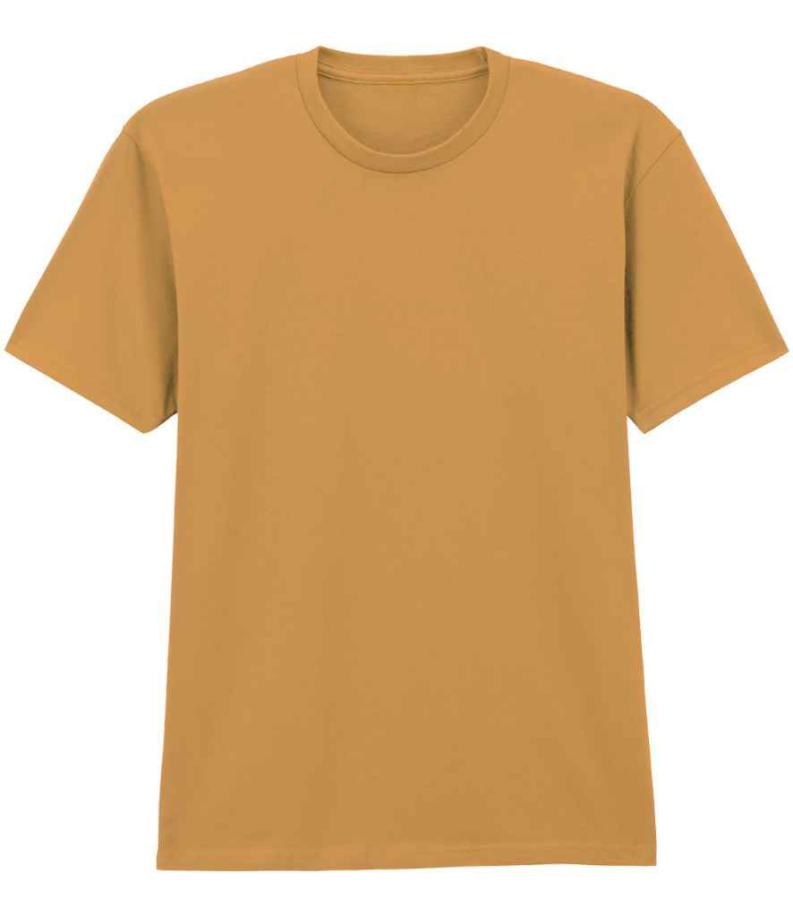 COOZO Men's Regular Fit Crew Neck Softstyle Midweight T-Shirt - Mustard - S