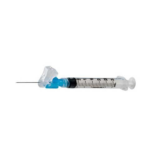 Cardinal Health™ Monoject™ Magellan™ Hypodermic Safety Needle and Syringe Combination, Yellow, 3ML, 20GA x 1.5IN, Case of 400