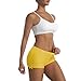 Micosuza Womens Swimming Shorts Bikini Bottom Swimwear Summer Boardshorts Beach Short Yellow XS