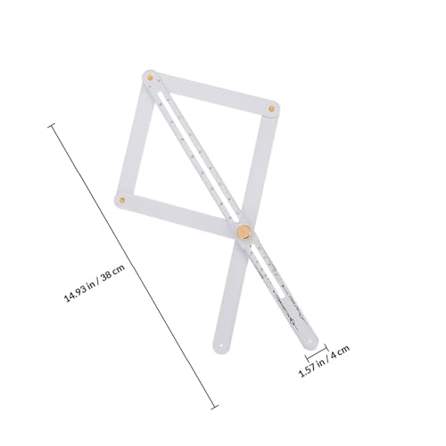 Regla combinada y transportador angular de acero inoxidable miniatura 2