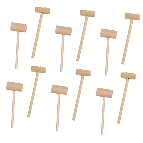 Holibanna 50pcs Lightweight Wooden Mallets - Versatile Toy Hammers for Children, Ideal for Cake Decoration and Seafood Preparation
