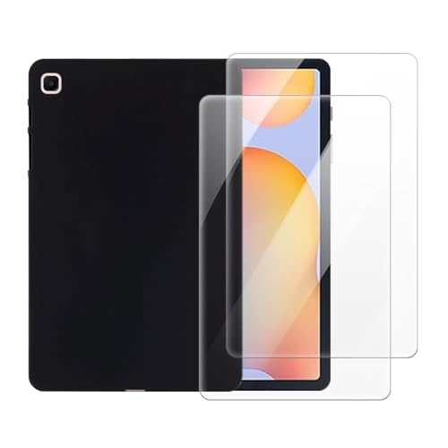 Funda Samsung Tab S6 Lite 10.4 contra roturas de pantalla con vidrio templado negro