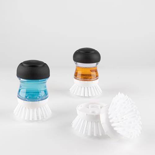 Image of OYV 4 Pack Soap Dispensing Palm Brush Refills, Palm Brush Replacement Head, Palm Brush Refill Head, Palm Brush Refill for Soap Dispensing Palm Brush