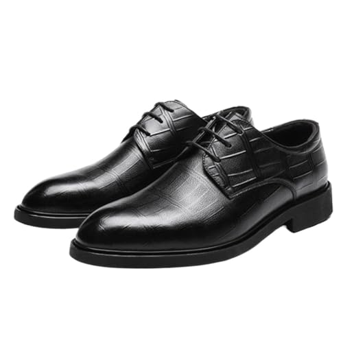 Men Oxford Shoes Lace-up Comfort Orthopedic Heel Non Slip Low Top Rubber Sole Shoe for Casual Wedding Party Prom Brogue Vegan Leather2