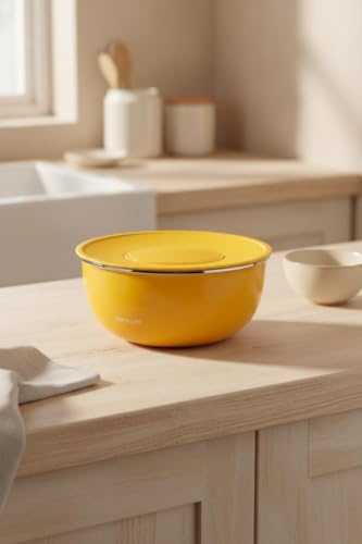 Nostalji Karıştırma Kabı, Hardal, 24 cm