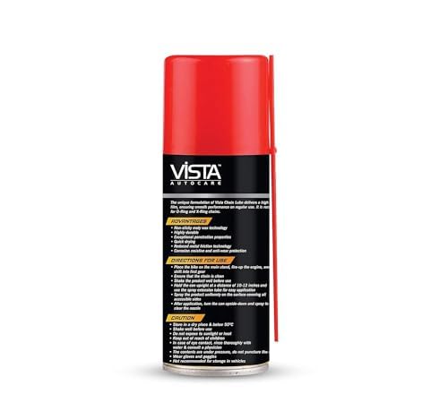 Image of Vista Chain Lube 110ml | Bike Chain Lube | Chain Spray x Pack of 2 (110 ml +110ml)