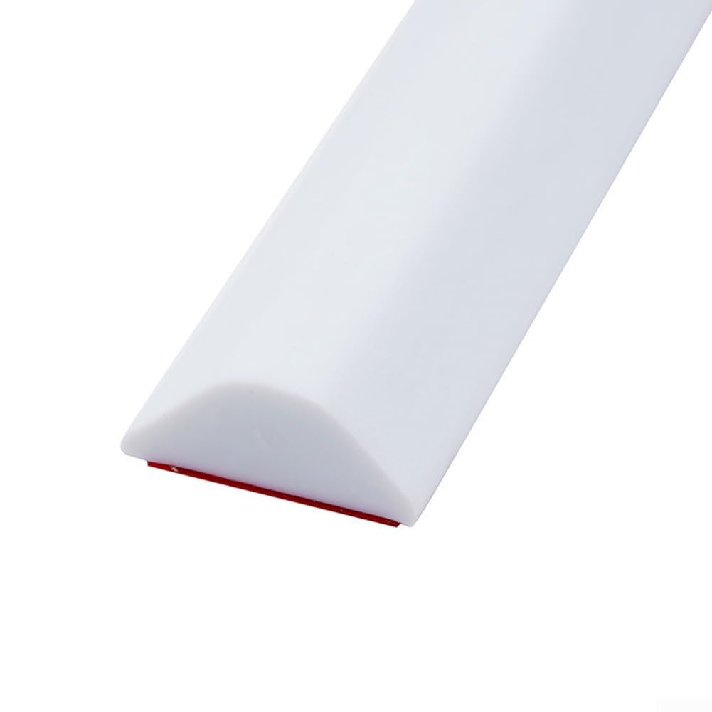 Silicone Shower Threshold for Water Barrier, Caulk Strip,Bathroom Floor Seal Strip,Bath Drip Guard Edging Water Stopper Strip For Sink,Bathtub(white 50cm)