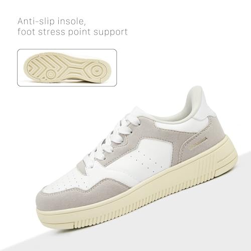 Women's Fashion Walking Sneakers Non-Slip Platform Comfort Skateboard Shoes with Breathable Upper Stylish Casual Tennis Shoes for Workout Athletic4