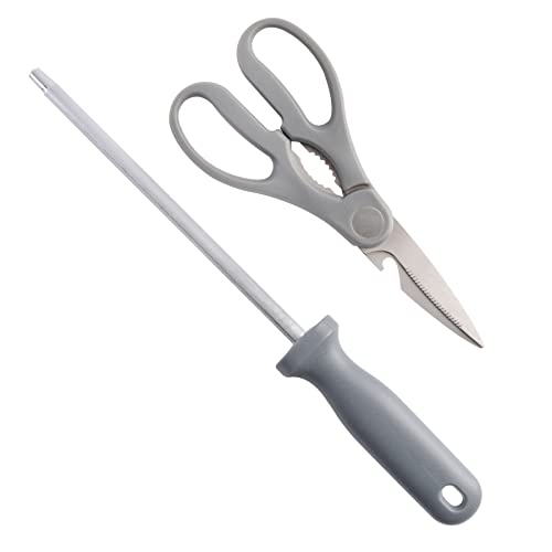 Spice By Tia Mowry Savory Saffron 14 Piece Cutlery Knife Block Set - Gray #TOP6