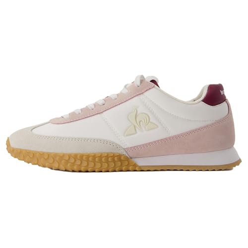 Le Coq Sportif Veloce I W, Zapatillas Mujer, Bone White Morado Chalk, 37 EU