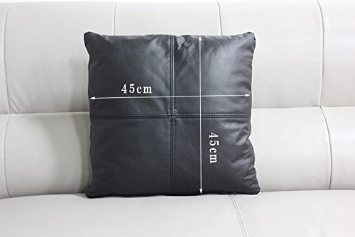 Amazon.co.jp: 上質な高級本革クッション 総革クッション 45cm正方形