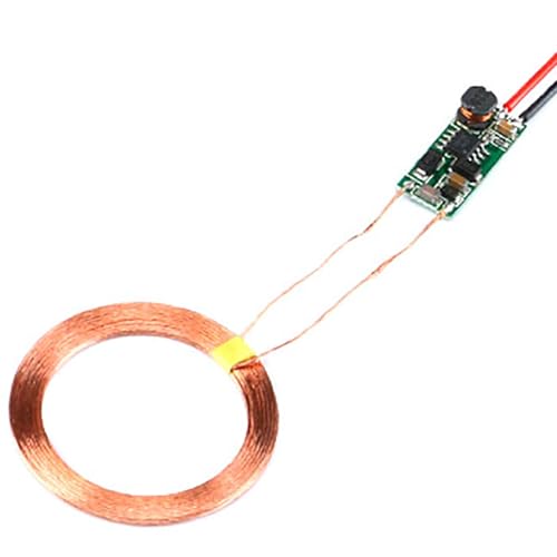 JESSINIE 5V1A Wireless Power Transfer Module Wireless Charging Transmitter Receiver Inductive Coil Circuit Board Module Fun DIY Kit
