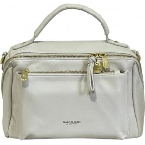 bolsa baú média espaçosa em couro pu com 4 bolsos