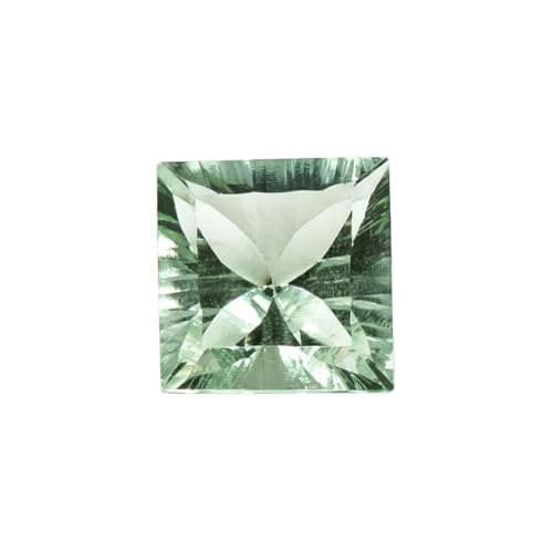Améthyste verte carrée 9mm pierre calibrée pour réparer un bijou