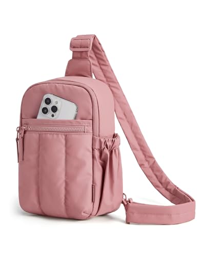 Image of BAGSMART Small Crossbody Bags for Women, Puffer Sling Bag Fanny Packs, Purses Hobo Handbag for Daily Travel Hiking