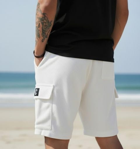 Image of INDICLUB Men's Athletic Performance Shorts,Casual Everyday Wear, Comfortable Drawstring Style