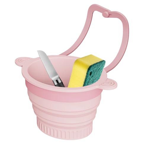 Colador de Fregadero,Accesorios De Silicona Plegables De Pared - Cesta Colador Desagüe Fregadero Cocina - Para Ensalada Bayas Mezcla Limpieza Cocción Preparación Acampada