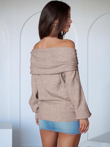 ANRABESS Womens Wool Blend Off The Shoulder Long Sleeve Soft Knit Sweaters 2025 Fall Outfits4