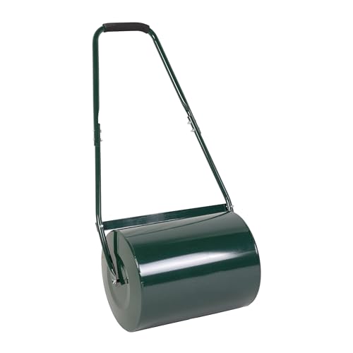 Bricomed Rodillo para Césped de 30 litros, Ancho 42cm, Diámetro 30cm, Manillar 100cm
