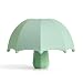 Kreeqe Mushroom Umbrella Funnel, for Filling Bottles or Containers Red Wine, Juice, Milk, Beverages, Silicone Collapsible ，New Year Christmas Birthday Gifts Creative and Practical Gifts(Green)