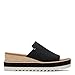 TOMS Women’s Diana Mule Wedge Sandal, Comfortable Slip-On with Cushioned Midsole & Wedge Heel for Day-to-Night Wear - Black Wide Width Heavy Canvas - 9