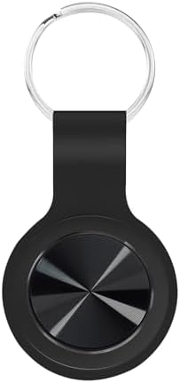 Smart Tracker Tag with Keychain, Global Locator Tracking Device, iOS and Android Compatible. Item Finder for Keys, Wallet, Luggage, Bags and More, 1 Pack, Black