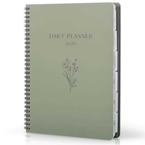 Beautiful 2026 Daily Planner - 7" x 10" Daily Planner