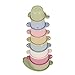 CUTULAMO Baby Building Cups Toys, Stack Up Cups Toys Badespielzeug Sortieren von ABS, Mehrfarbig, früh pädagogisch für Kleinkinder zum täglichen Spielen