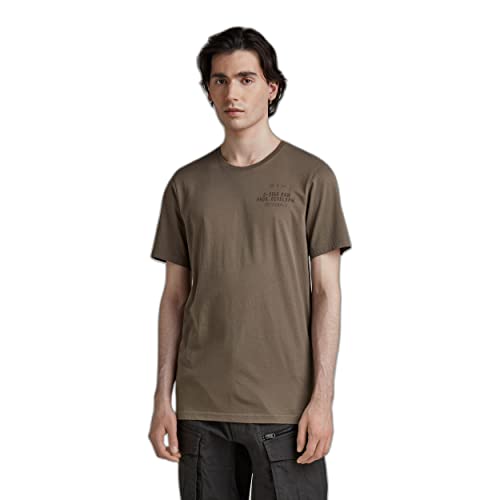 G-Star Raw Faded Raw Back Graphic Slim T-Shirt, Camisetas Para Hombre, Marrón Turf D22215-C506-273 , Xs G-Star Raw Faded Raw Back Graphic Slim T-Shirt, Camisetas Para Hombre, Marrón Turf D22215-C506-273 , Xs
