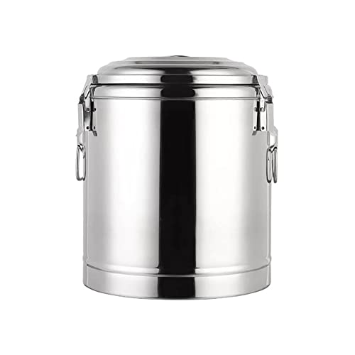 SBCGFY Cubo térmico, cafetera y dispensador de Bebidas Calientes, hervidor de Agua Caliente de Acero Inoxidable para Uso doméstico, Comercial y de Catering, con Tapa y(Sin Grifo 80L)