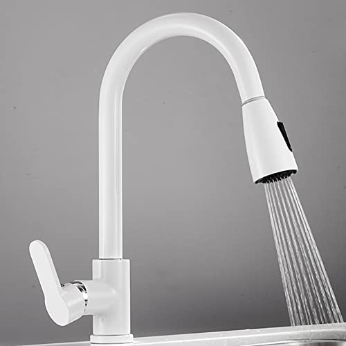 Grifos de cocina con rociador retráctil para un fregadero doméstico moderno 2
