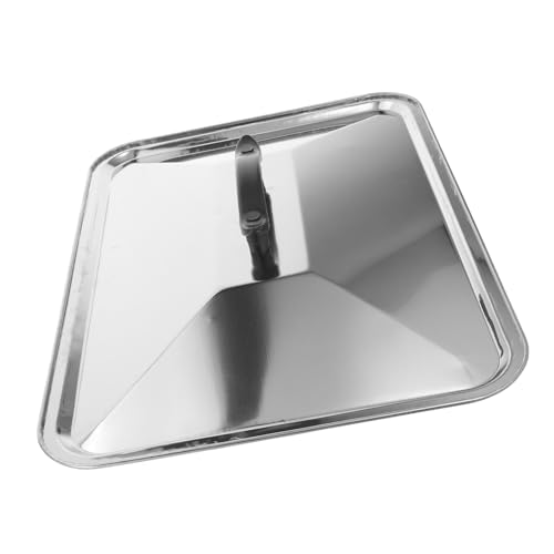 PRETYZOOM Tapa De Olla Rectangular De Acero Inoxidable Con Protección Salpicaduras De Aceite Diseño Elegante y Mango Grande Para Uso Cocina Doméstica y Profesional