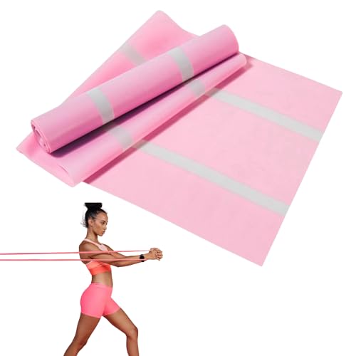 ChicHouse 1 Fascia Elastica Fitness da 1.5 M -Elastico Fitness per Yoga,Pilates,Fitness,Stretching -Banda Elastica Allenamento per Esercizi per la Palestra, Casa- Elastico di resistenza (ROSA)