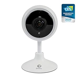 Swann Wireless 1080p Full HD Tracker Security Camera with Night Vision, Heat Sensing, 2-Way Talk, Wi-Fi Connection, Free Local & Cloud Reocrding, 32GB SD Card Memory and Siren.