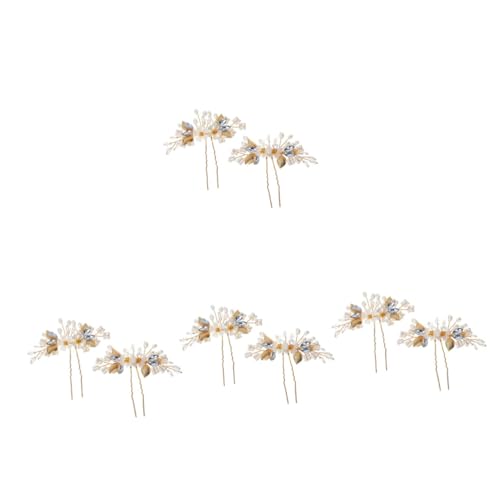 Épingles cheveux fleur dorées pour sublimer la coiffure des mariées le jour J