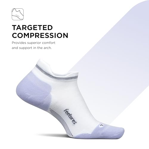 Image of Feetures Elite Max Cushion No Show Tab - Running Socks for Men & Women, Athletic Compression Socks, Moisture Wicking
